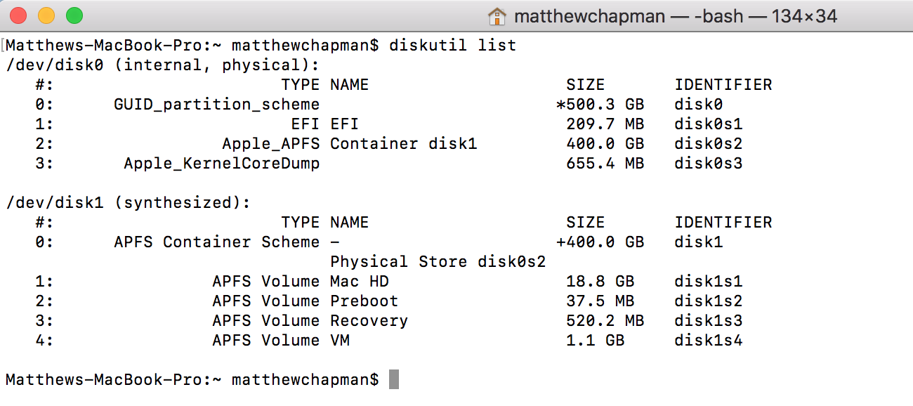 Resize your Apple APFS Volume